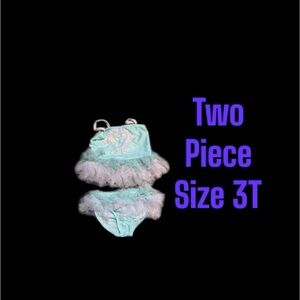 TWO PIECE SWIMSUIT TODDLER SIZE 3T  BY KATE MACK VERY GENTLY WORN
